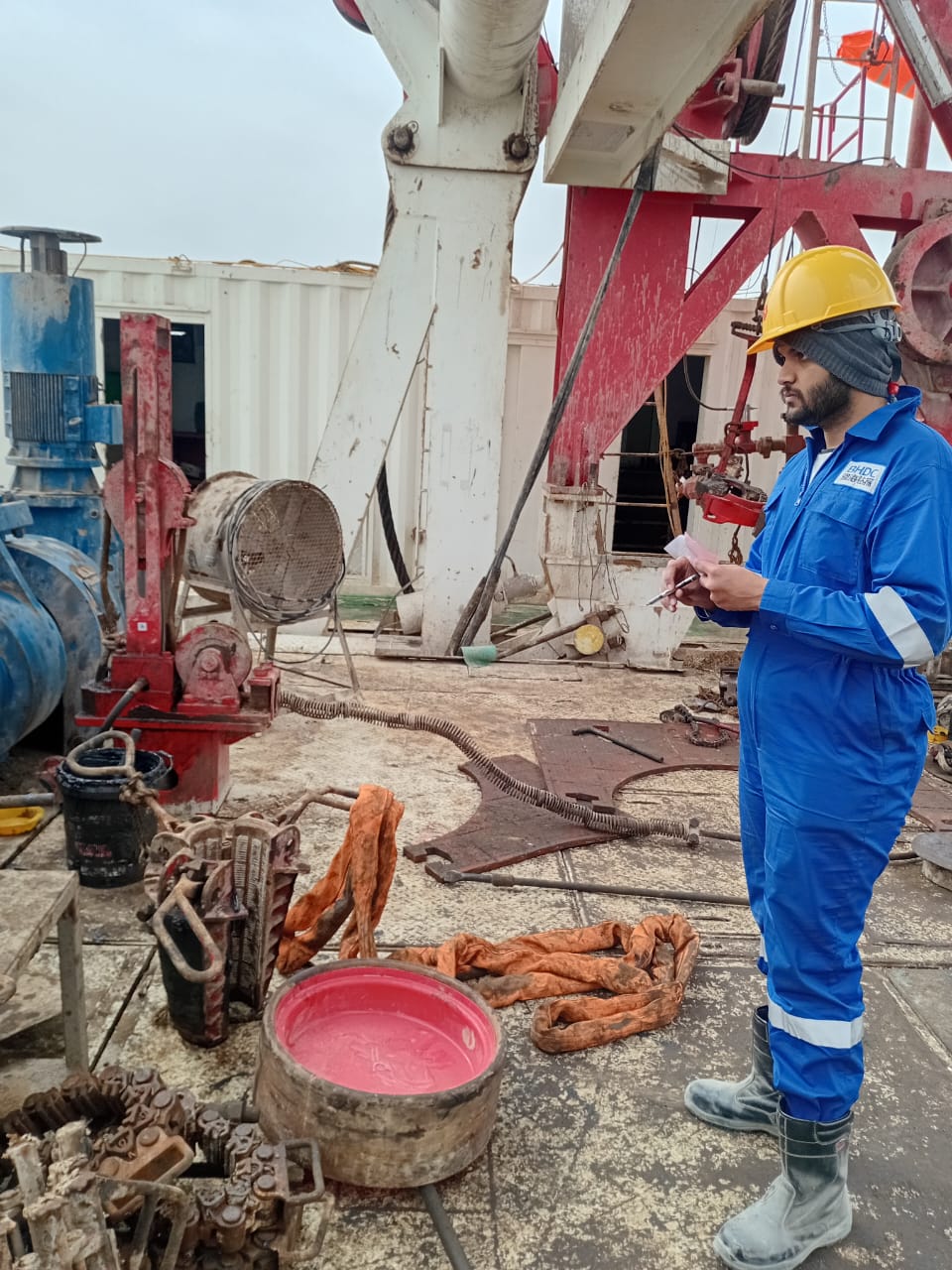 Rig platform safety equipment inspection